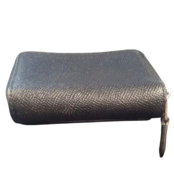 Coach Small Compact Tri-Fold Wallet Midnight | GUC - Picture 6 of 8